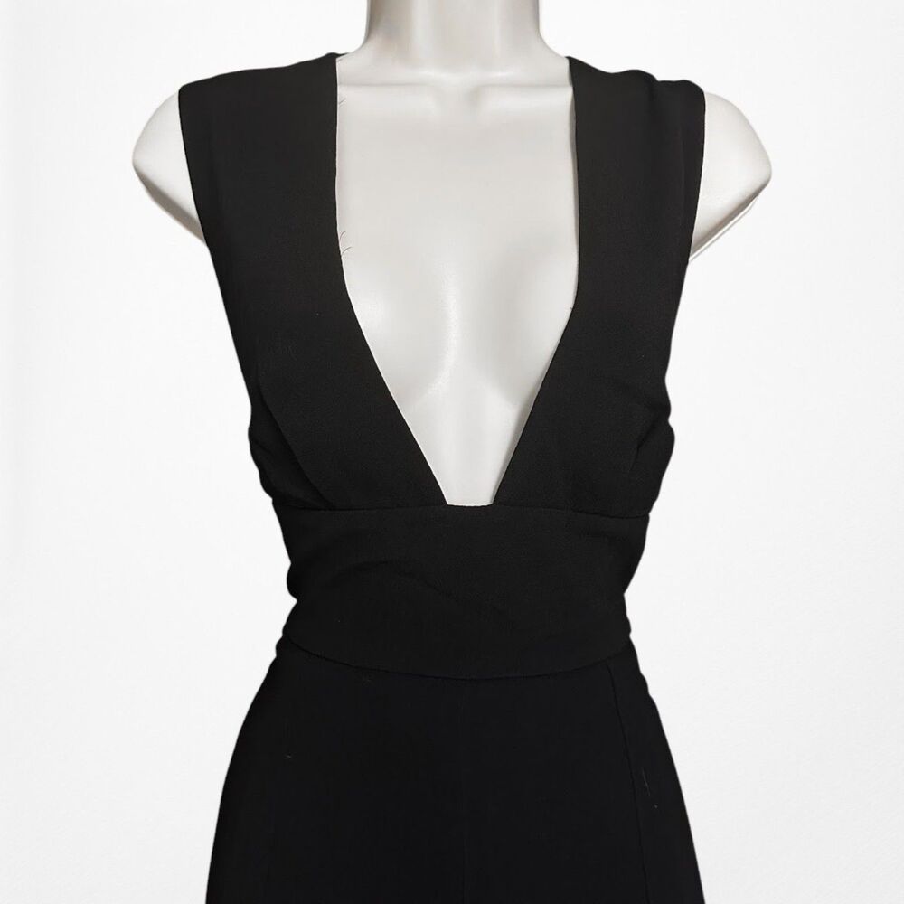 Vintage Y2K BCBG Maxazria Business Cropped Culotte Wide Leg Jumpsuit Size S/M - Picture 8 of 11